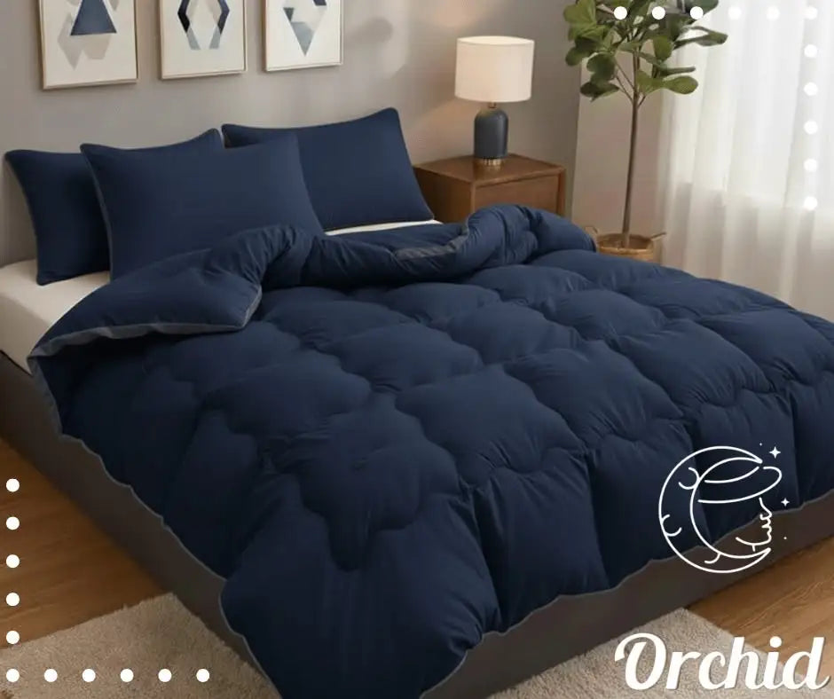 Premium Cotton Winter Fiber Quilt -Orchid Cloud