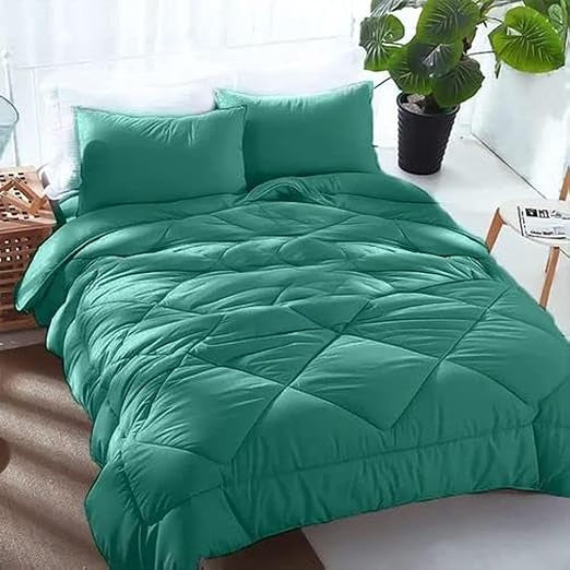 Premium Cotton Winter Fiber Quilt - Plain Design
