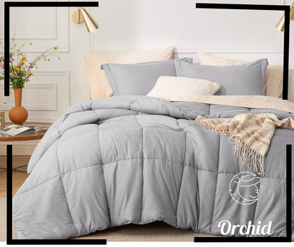 Premium Cotton Winter Fiber Quilt - Plain Design