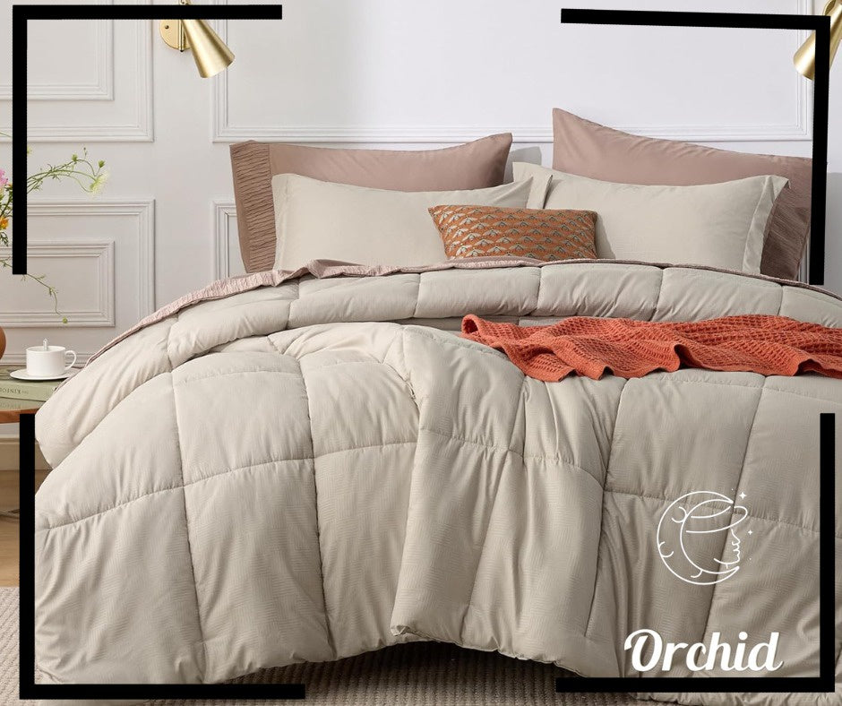Premium Cotton Winter Fiber Quilt - Plain Design