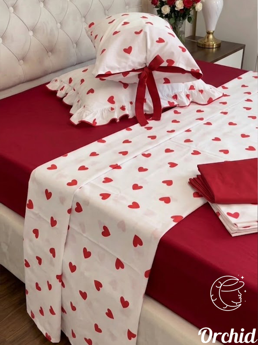 5-Piece Cotton Sheet Set- Patterned