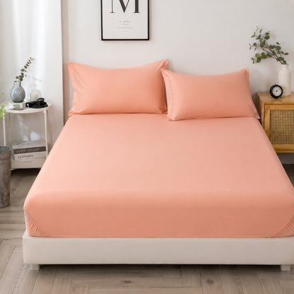 3-Piece Cotton Fitted Sheet Set -New