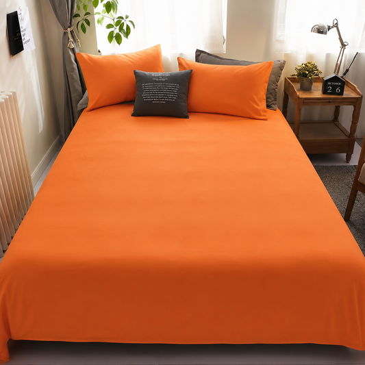 Flat bed sheet set 3Pcs, bed sheet 180*235 cm