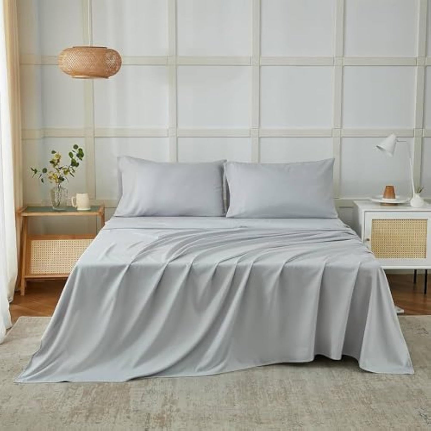 Flat bed sheet set 3Pcs, bed sheet220*235 cm