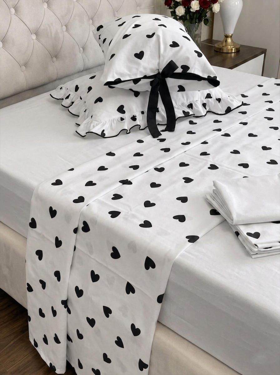 5-Piece Cotton Sheet Set- Patterned