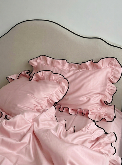 3pcs Duvet Cover-Ruffled with Border