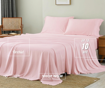5-Piece Cotton Sheet Set-Solid
