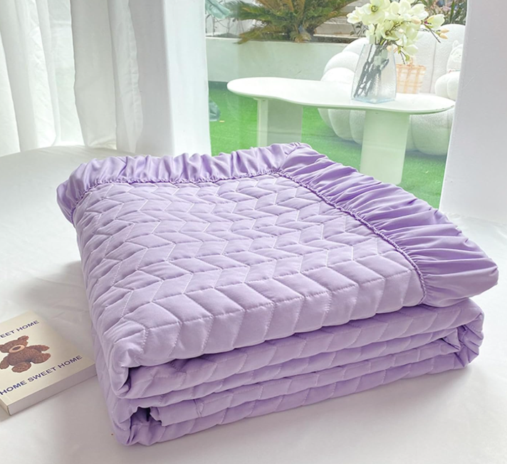 Ruffled Cotton Coverlet