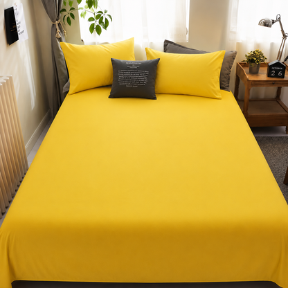3-Piece Cotton Fitted Sheet Set -New
